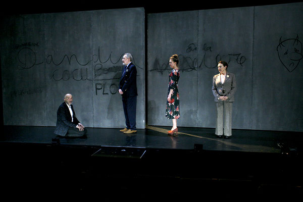 Dandin, photo de spectacle Jean-Philippe Salério, Louis Bonnet, Christine Brotons